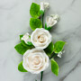 Tea Rose Spray - White-7