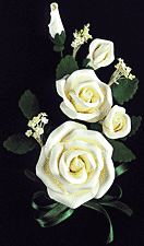 Tea Rose Spray - Lemon Yellow-7