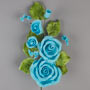 Tea Rose Spray - Blue-7