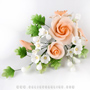 Tea Rose Spray - Large - Peach