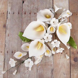 Calla Lily Large Spray - White