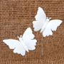Butterfly - Gumpaste (Large)-White