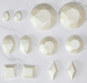 Jems - Asst Gemstones - Mixed-White