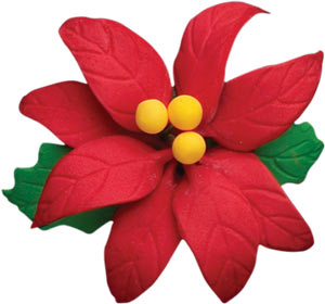Poinsettia #100-Gumpaste 2-3/4