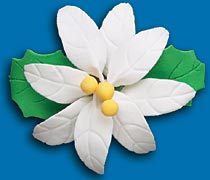 Poinsettia #100 Gumpaste 2-3/4