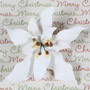 Poinsettia - Fancy Small White (Gumpaste