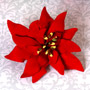 Poinsettia - Fancy Large Red (Gumpaste)