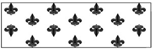 Textured Roller - Large Fleur De Lis