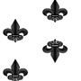 Textured Roller - Large Fleur De Lis
