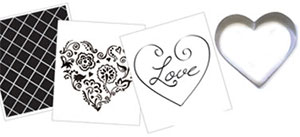 Cookie Cutter Texture Set - Heart