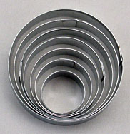 Round Cutter Set - 7 pcs - S/S