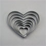 Heart Cutter Set- 7 Pcs- S/S