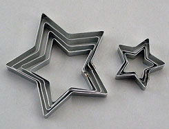 Star (5 pt.) Cutter Set - 7 pcs - S/S