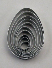 Egg Shape Cutter Set - 7 pcs - S/S