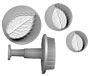 PME Veined Rose Leaf Plunger/Cut Set