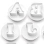 Alphabet Cutter/Plunger Set - 26 Pc
