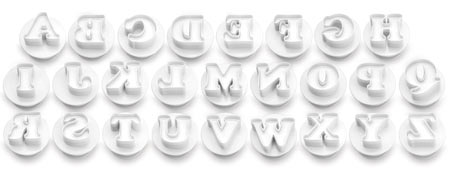 Alphabet Cutter/Plunger Set - 26 Pc