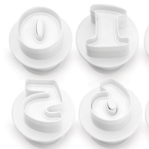 Number Cutter/Plunger Set - 10 Pc