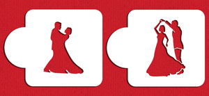 Stencil: Dancing Couple