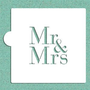 Stencil: Mr. & Mrs. Cookie