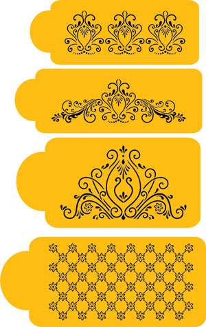 Stencil: Princess 4 Tier Set