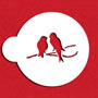 Stencil: Love Birds Cookie Set