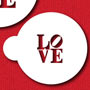 Stencil: Love Sculpture Cookie Set