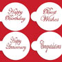 Stencil: Script Celebration Set