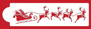 Stencil: Santa's Sleigh & Reindeer