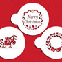 Stencil: Christmas Greeting Set