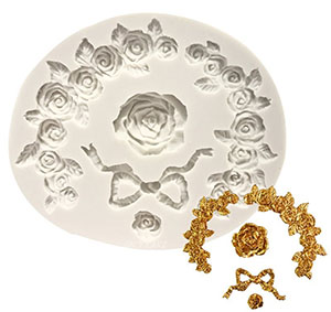 Rose Trim Silicone Mold