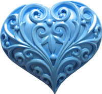 Filigree Heart Silicone Mold