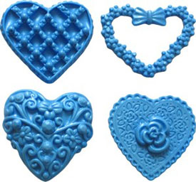 Heart Set #2 Silicone Mold