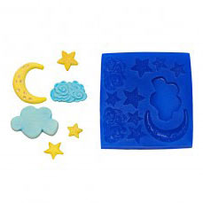 Moon, Stars & Clouds Silicone Mold