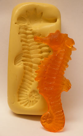 Seahorse (Left) Silicone Mold -3.5