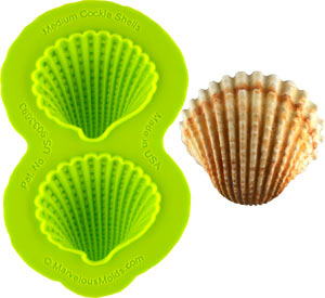 Medium Cockle Shells Silicone Mold