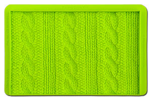 Rib & Cable Knit Simpress Mat