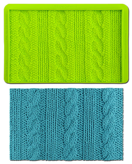 Rib & Cable Knit Simpress Mat