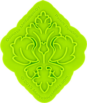 Damask Medallion Silicone Onlay