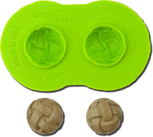 Small Leather Buttons Silicone Mold