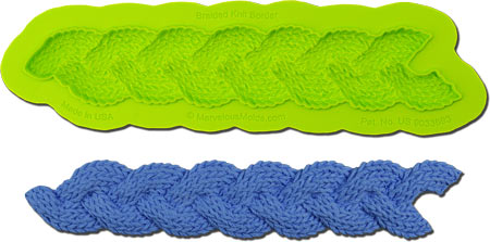 Braided Knit Border Silicone Mold