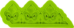 Fleur De Lis Border Silicone Mold