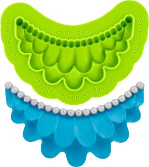 Ruffle Swag Silicone Mold