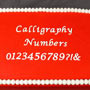 Calligraphy Numbers Flexabet Letter Maker