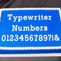 Typewriter Numbers Flexabet Letter Maker