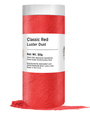 50 Gr Luster Dust - Classic Red