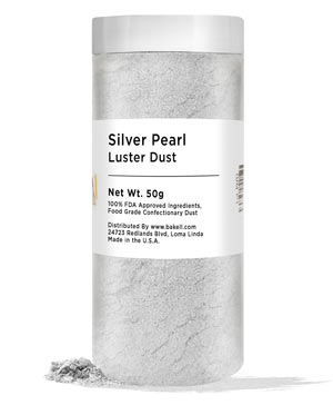 50 Gr Luster Dust - Silver Pearl