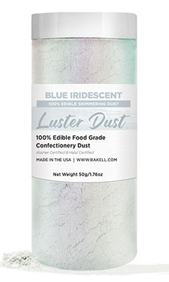 50 Gr Iridescent Luster Dust - Blue