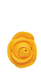 Mini Icing Roses - Golden Yellow