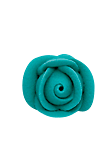 Mini Icing Roses - Teal